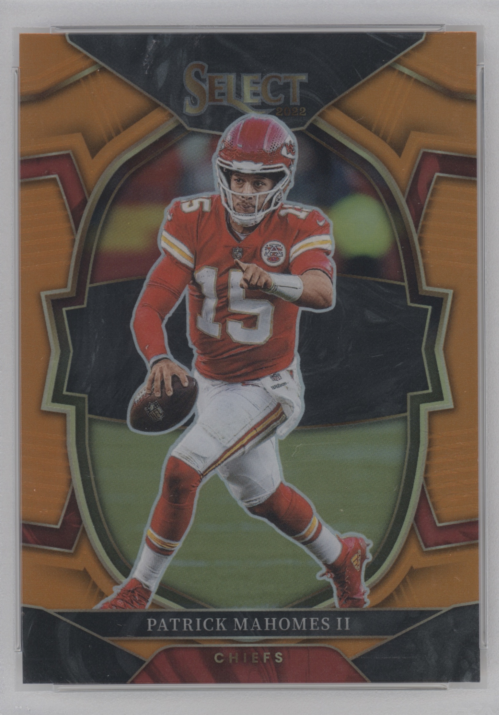 2022 Panini Select Football Orange Patrick Mahomes II #20 PSA 9