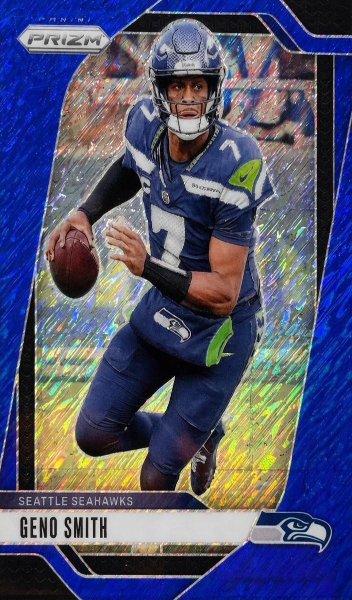 2024 Panini Prizm Football Blue Shimmer Geno Smith #259