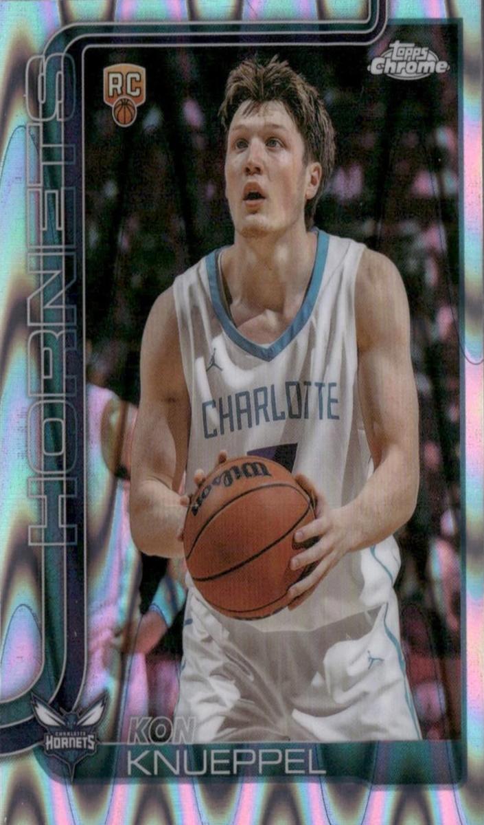 2025 Topps Chrome Basketball RayWave Refractor Kon Knueppel #254