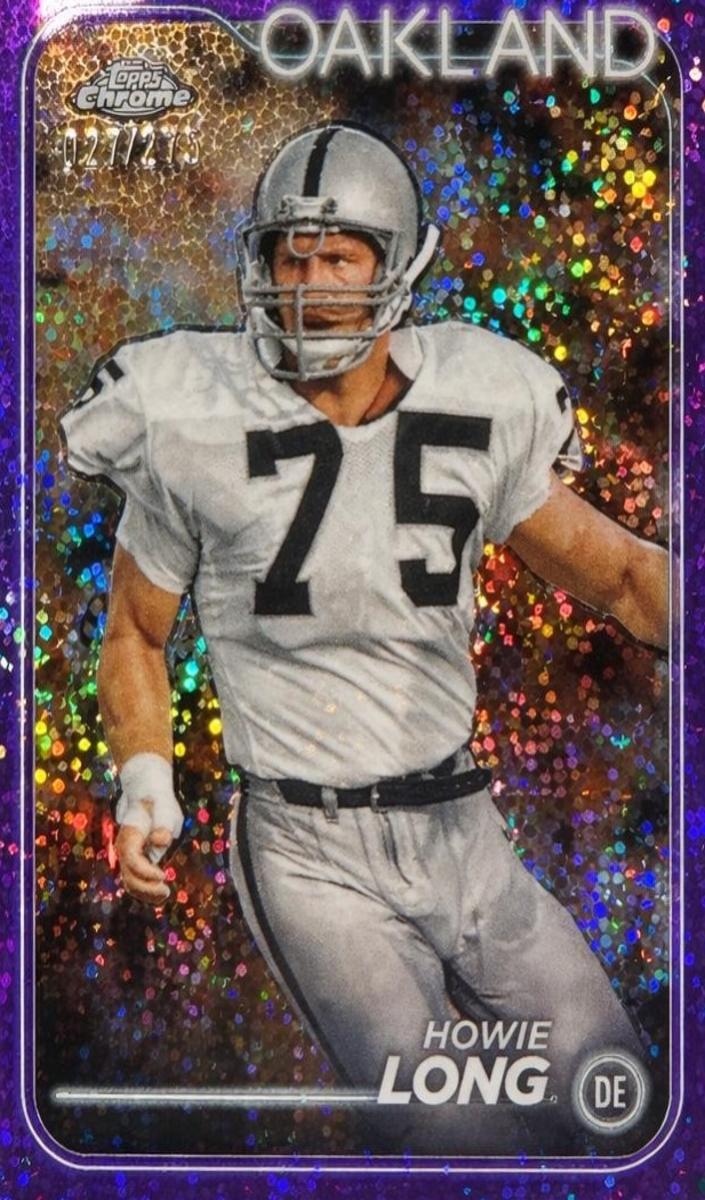 2024 Topps Chrome Football Purple Refractor Howie Long #153