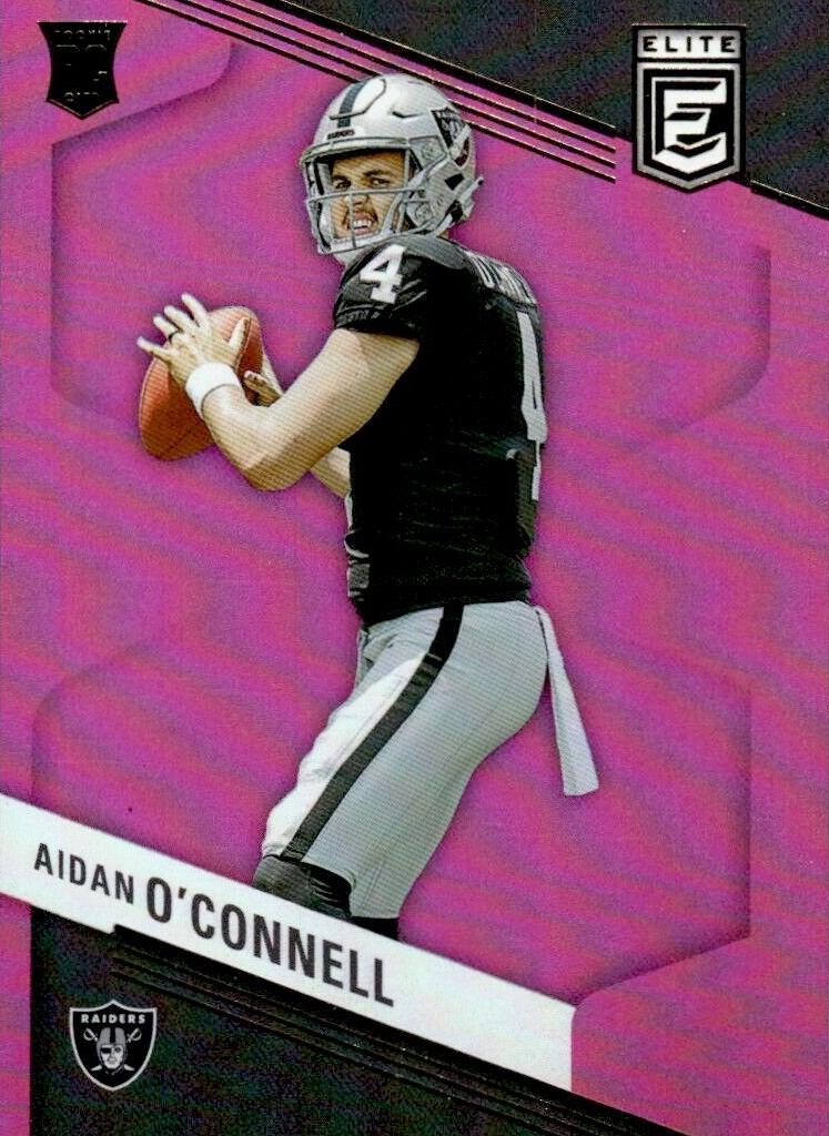 2023 Donruss Elite Football Pink Aidan O'Connell #101 PSA 9