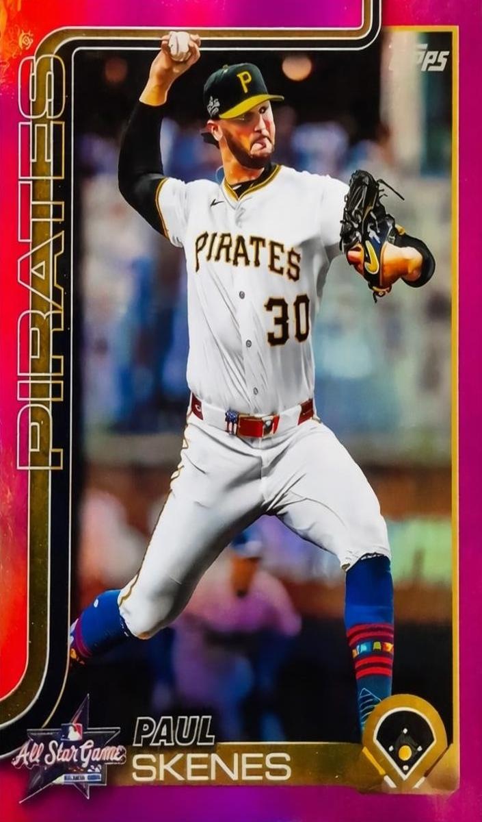 2025 Topps Update Baseball Pink Foil Paul Skenes #ASG-27