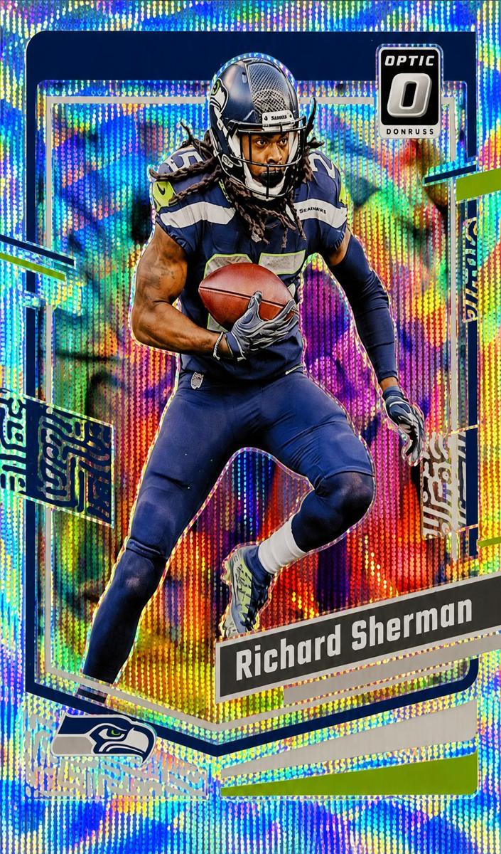 2023 Donruss Optic Football Wave Richard Sherman #179 PSA 10