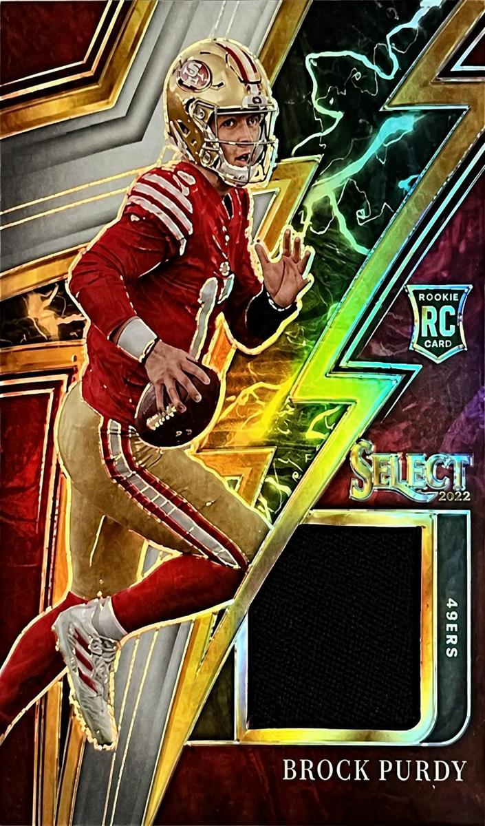 2022 Panini Select Football White Brock Purdy #SP-23 PSA 8