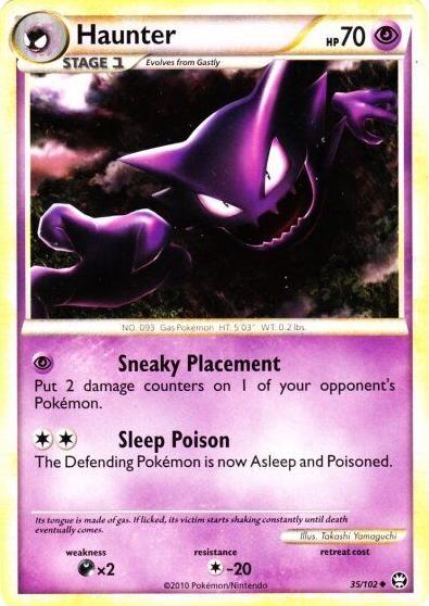 2010 Pokemon HeartGold & SoulSilver Triumphant Haunter #35