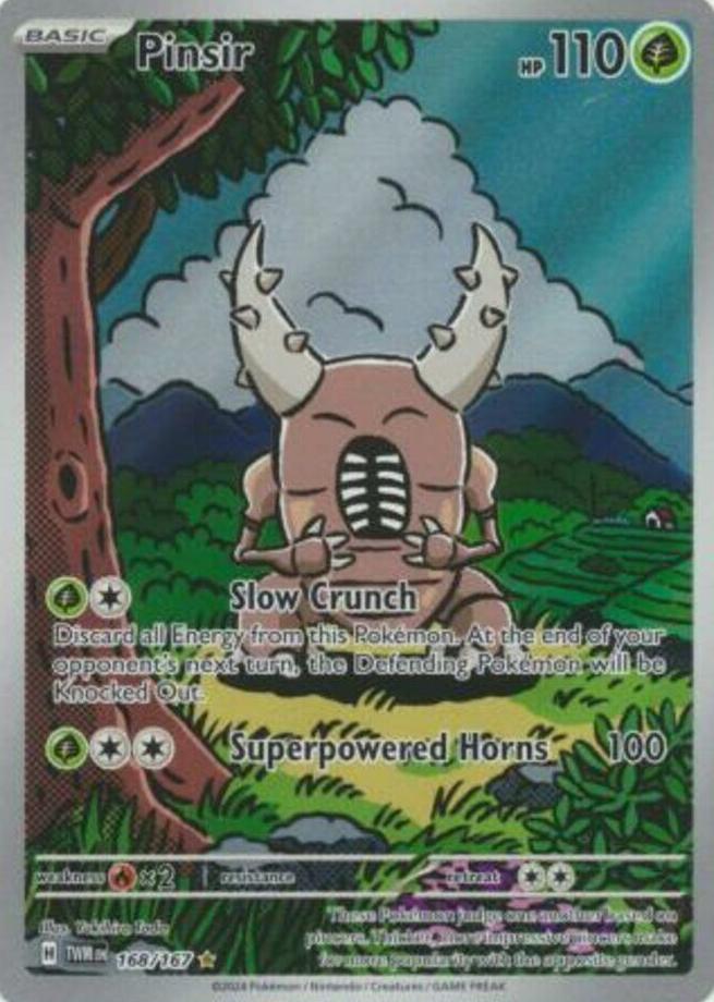 2024 Pokemon Scarlet & Violet Twilight Masquerade Pinsir #168