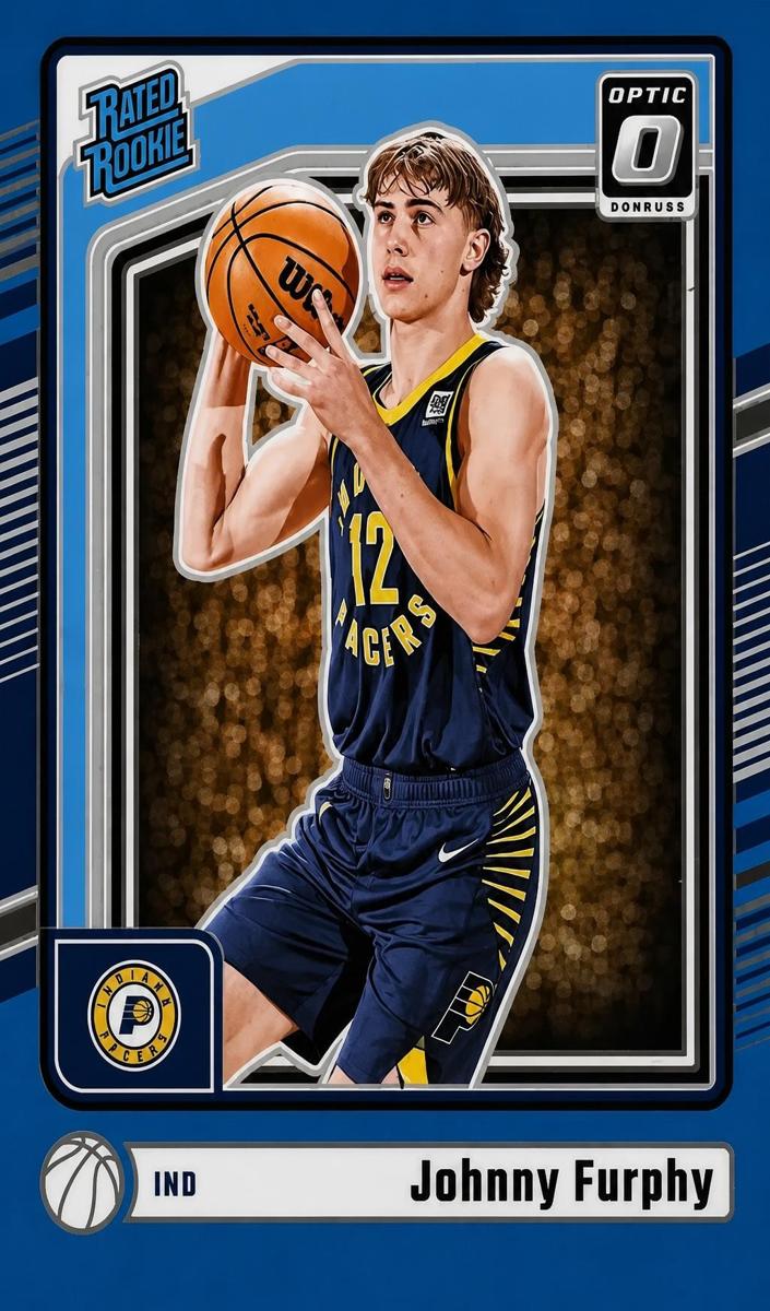 2024 Donruss Optic Basketball Aqua Johnny Furphy #261