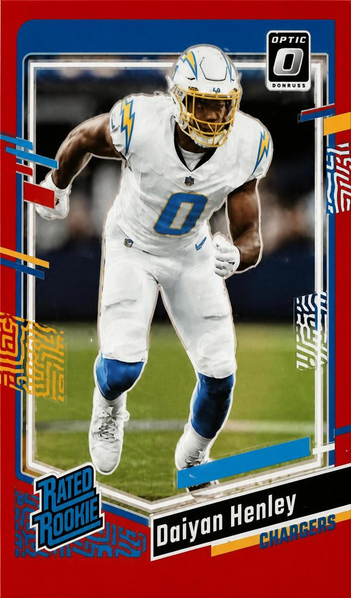 2023 Donruss Optic Football Red Daiyan Henley #263