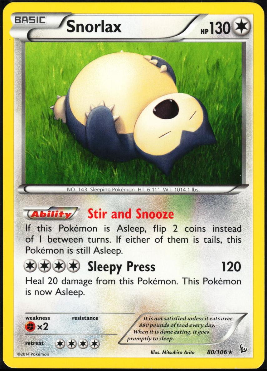 2016 Pokemon XY Generations Snorlax #58 PSA 9