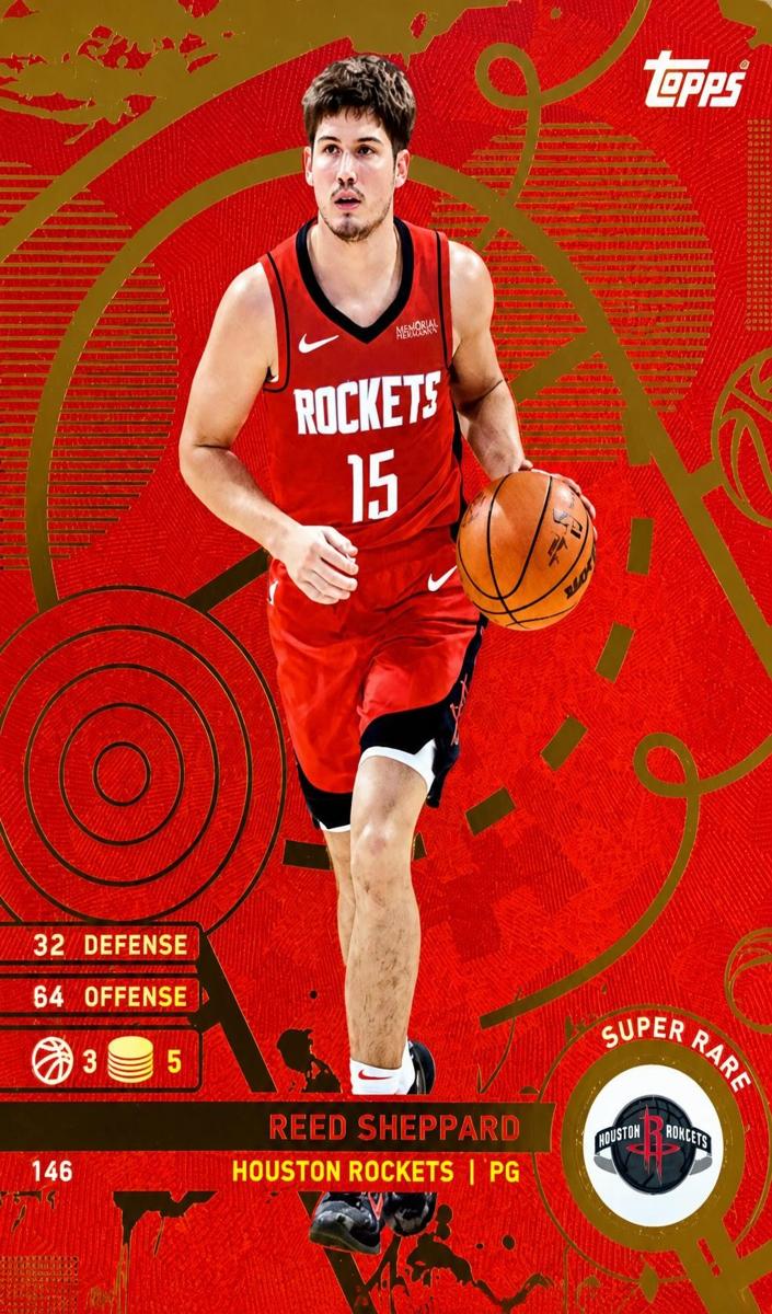 2025 Topps Match Attax Basketball Super Rare Reed Sheppard #146