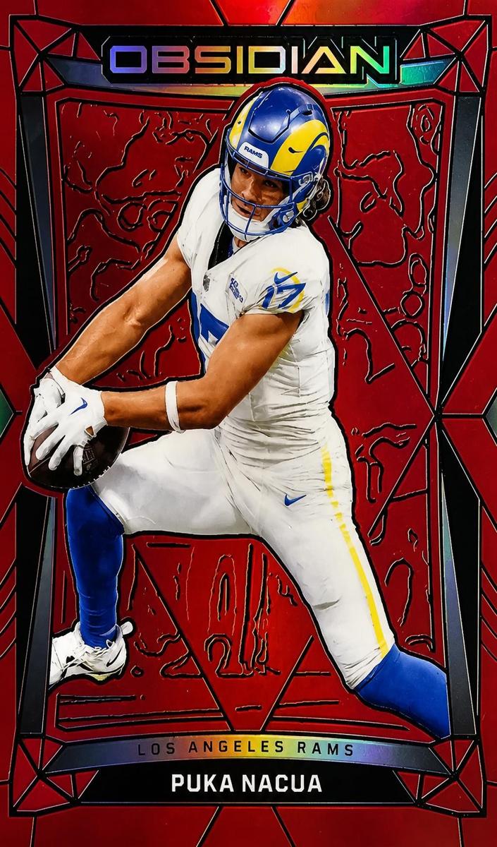 2024 Panini Obsidian Football Red Puka Nacua #113