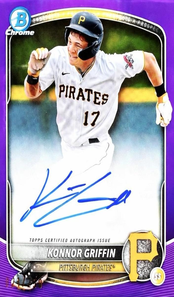 2025 Bowman Chrome Prospects Baseball Purple Konnor Griffin #CPA-KG
