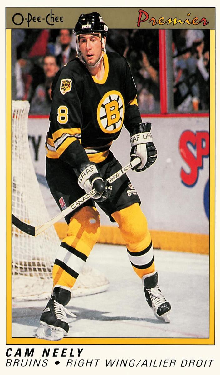 1990 O-Pee-Chee Premier Hockey Cam Neely #82 PSA 9