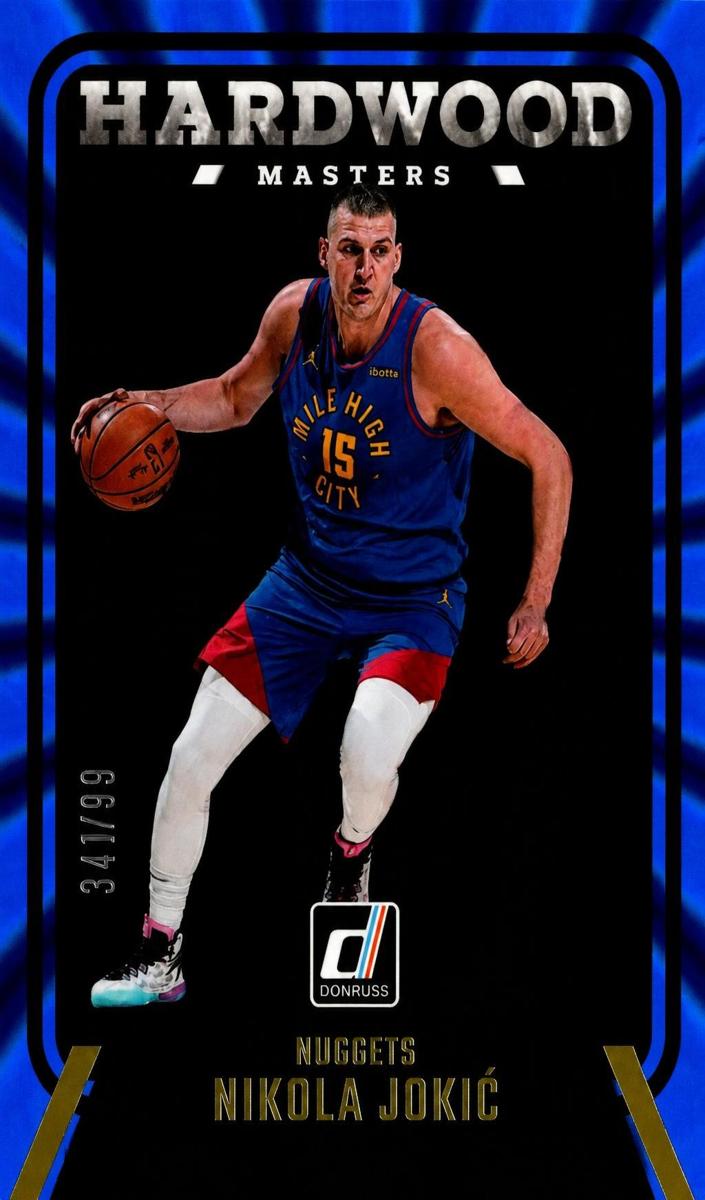 2024 Panini Donruss Basketball Holo Blue Laser Nikola Jokic #3