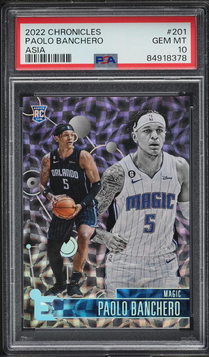 2022 Panini Chronicles Basketball Asia Paolo Banchero #201 PSA 9