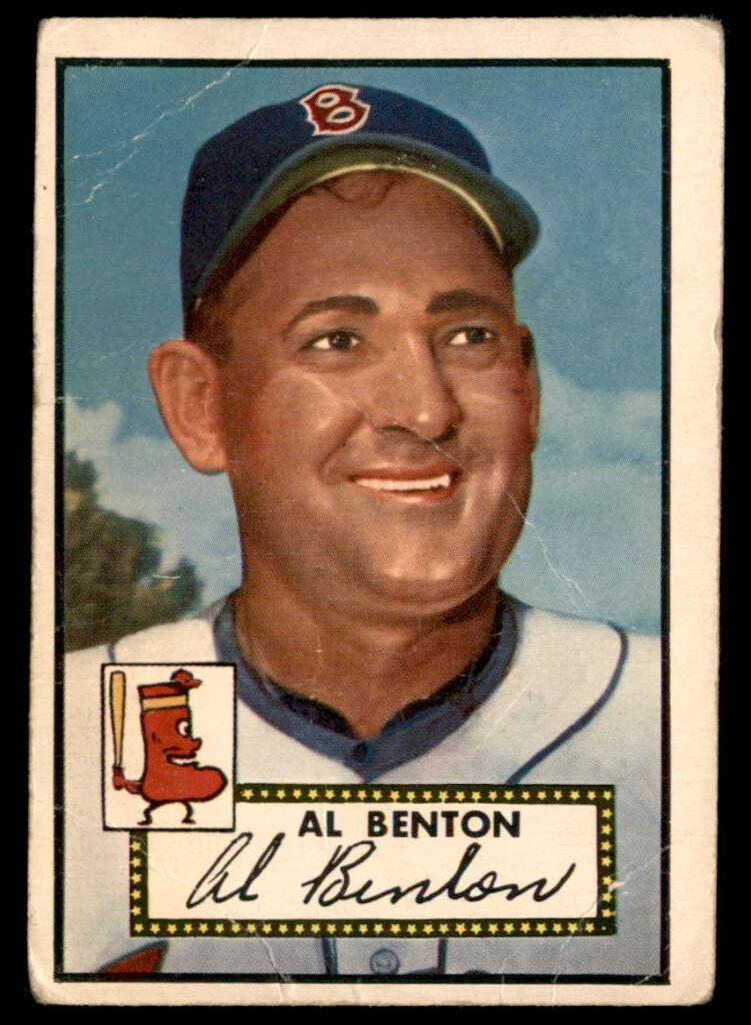 1952 Topps Baseball John Benton #374