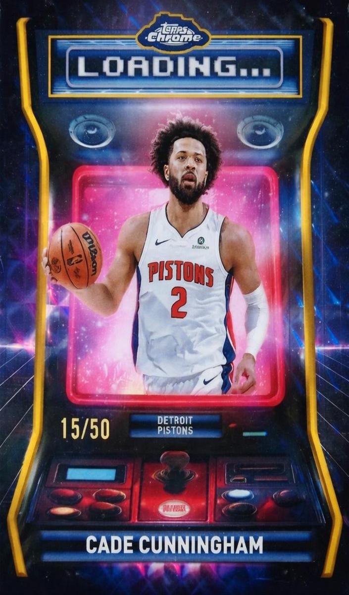 2025 Topps Chrome Basketball Geometric Gold Refractor Cade Cunningham #LD-7 PSA 10