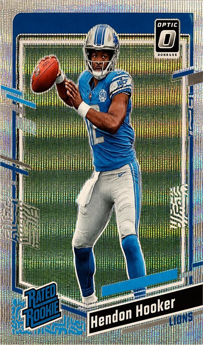 2023 Donruss Optic Football Wave Hendon Hooker #234 PSA 9