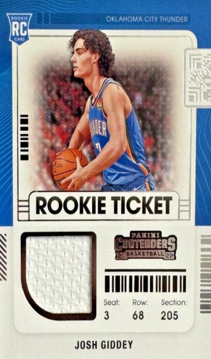 2021 Panini Contenders Basketball Josh Giddey #RTS-JGI PSA 8