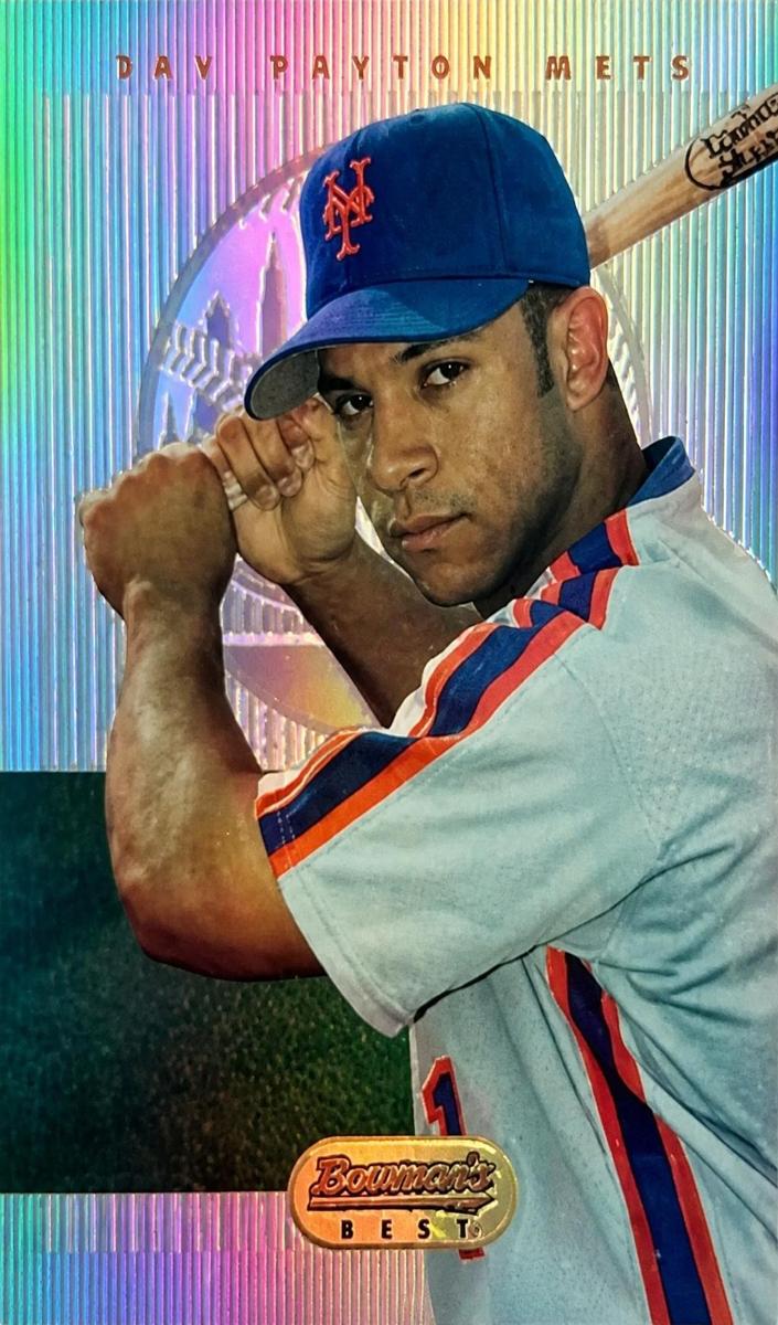 1995 Bowman's Best Baseball Blue Refractor Jay Payton #B62
