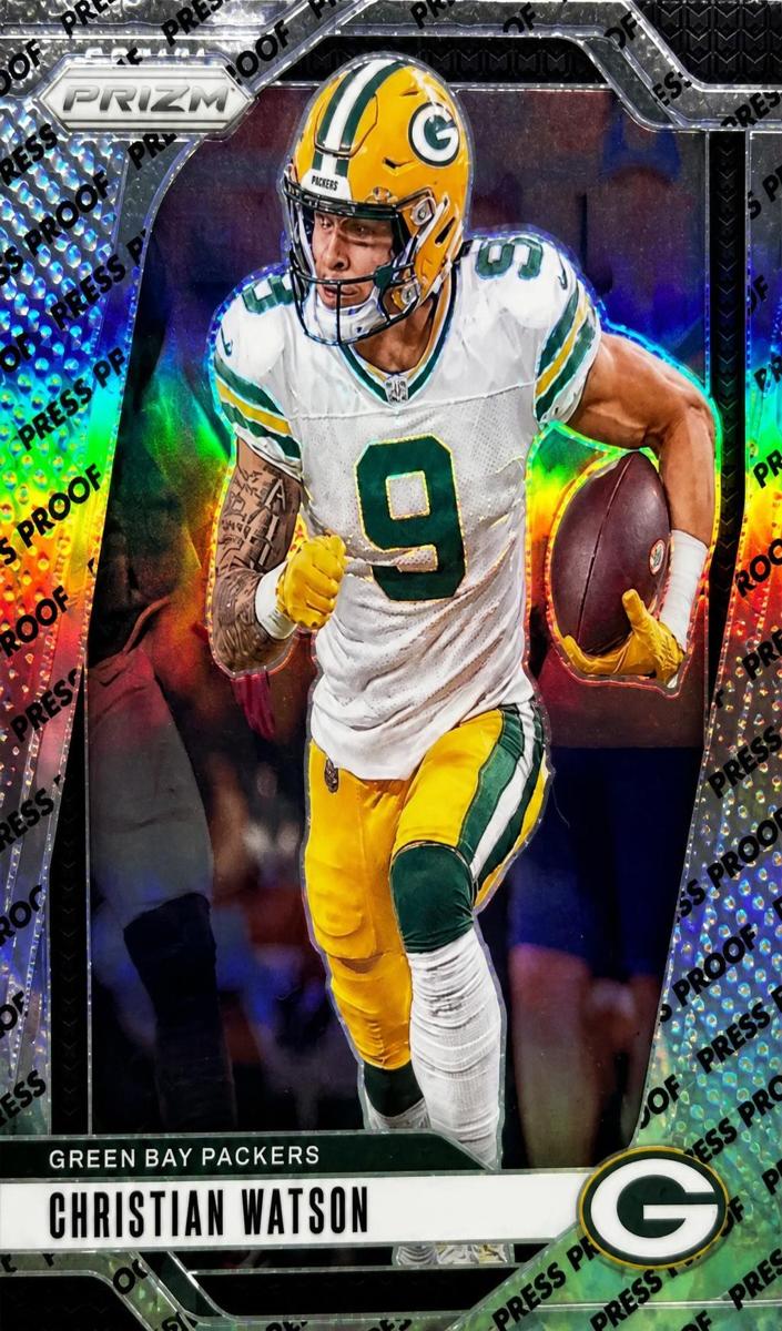 2024 Panini Prizm Football Press Proof Christian Watson #103