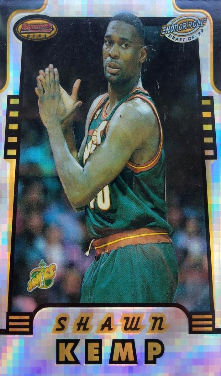 1996 Bowman's Best Basketball Atomic Refractor Shawn Kemp #HR6