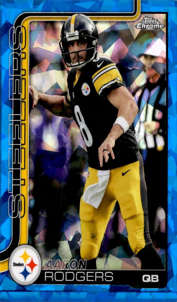 2025 Topps Chrome Sapphire Football Aaron Rodgers #255