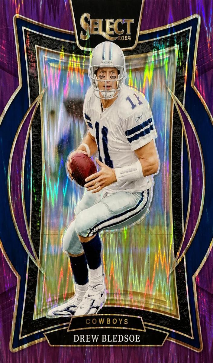 2024 Panini Select Football Purple Shock Drew Bledsoe #53