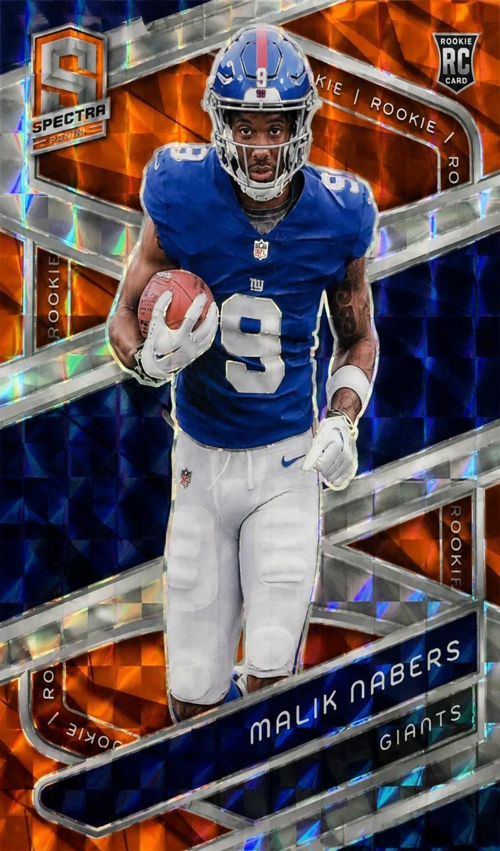 2024 Panini Spectra Football Neon Orange Die Cut Malik Nabers #118