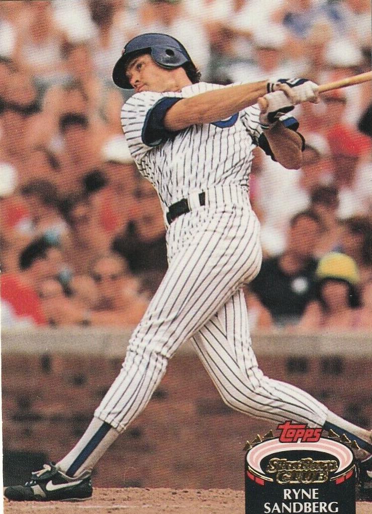 1992 Topps Stadium Club Baseball Ryne Sandberg #50 PSA 9
