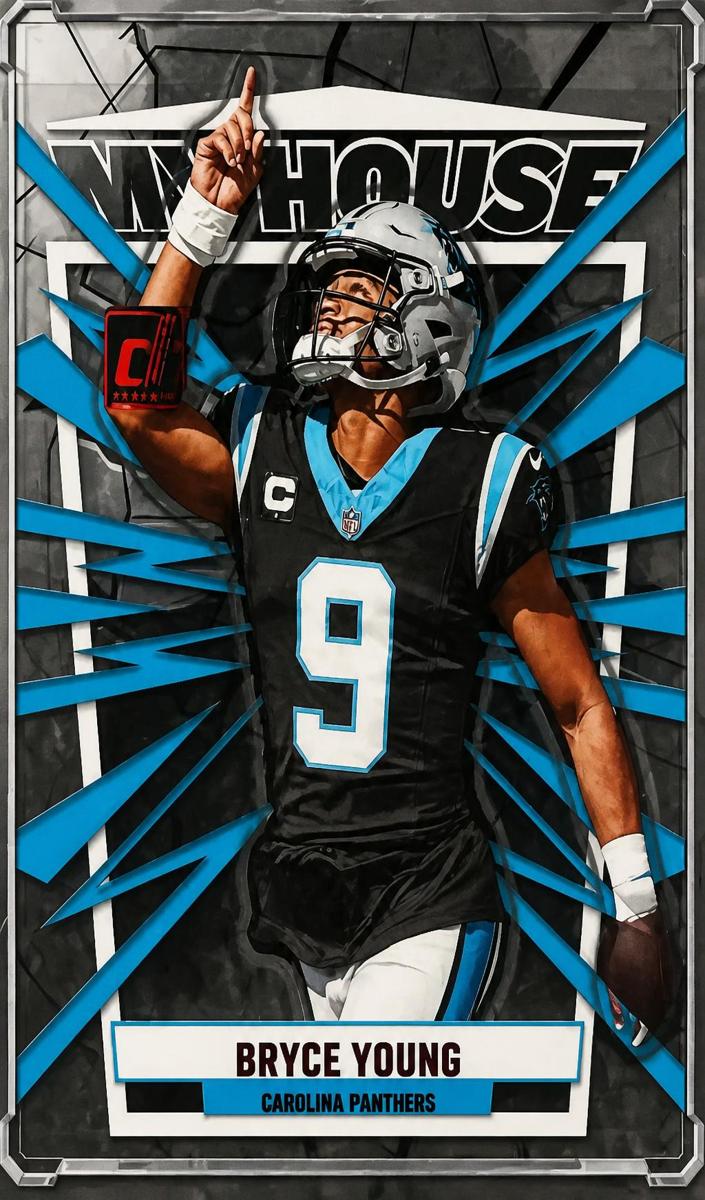2023 Panini Clearly Donruss Football Red Bryce Young #13 PSA 5.5
