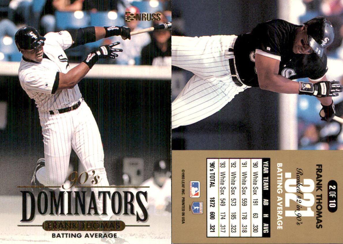 1994 Donruss Baseball Frank Thomas #2 PSA 9