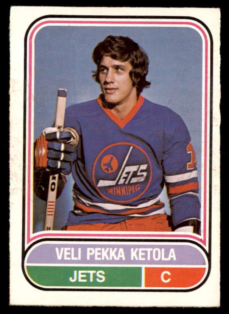 1975 O-Pee-Chee WHA Hockey Veli Pekka Ketola #15