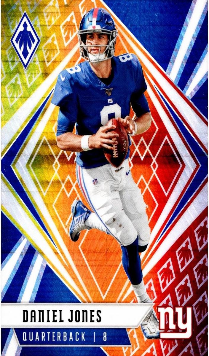 2020 Panini Phoenix Football Fire Burst Daniel Jones #79 BGS 9