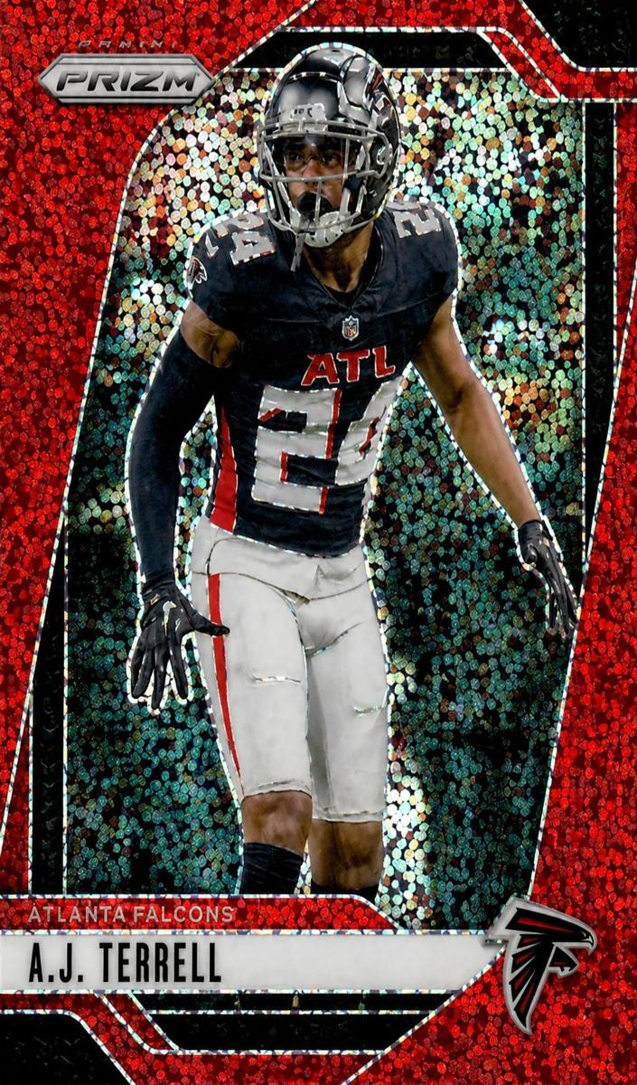 2024 Panini Prizm Football Red Sparkle A.J. Terrell #15