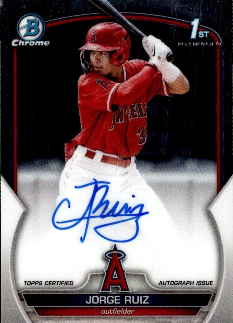 2023 Bowman Chrome Baseball Jorge Ruiz #CPA-JRZ PSA 9