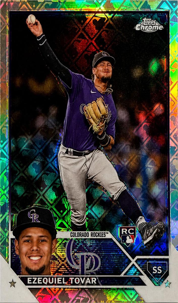 2023 Topps Chrome Logofractor Baseball Ezequiel Tovar #106 SGC 10