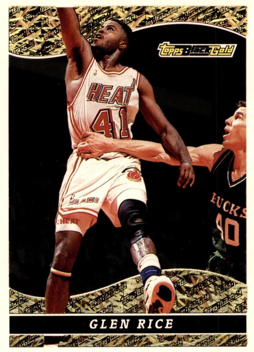 1993 Topps Black Gold Basketball Glen Rice #5 PSA 10