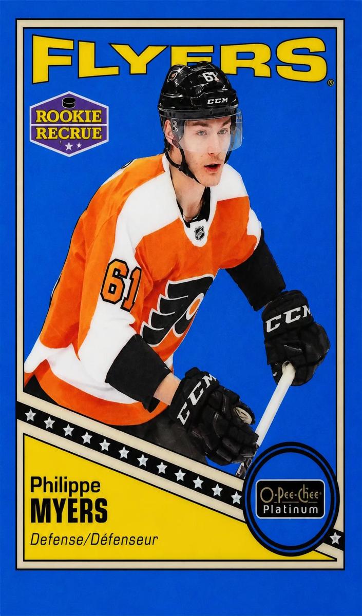 2019 O-Pee-Chee Platinum Hockey Rainbow Blue Philippe Myers #R-52