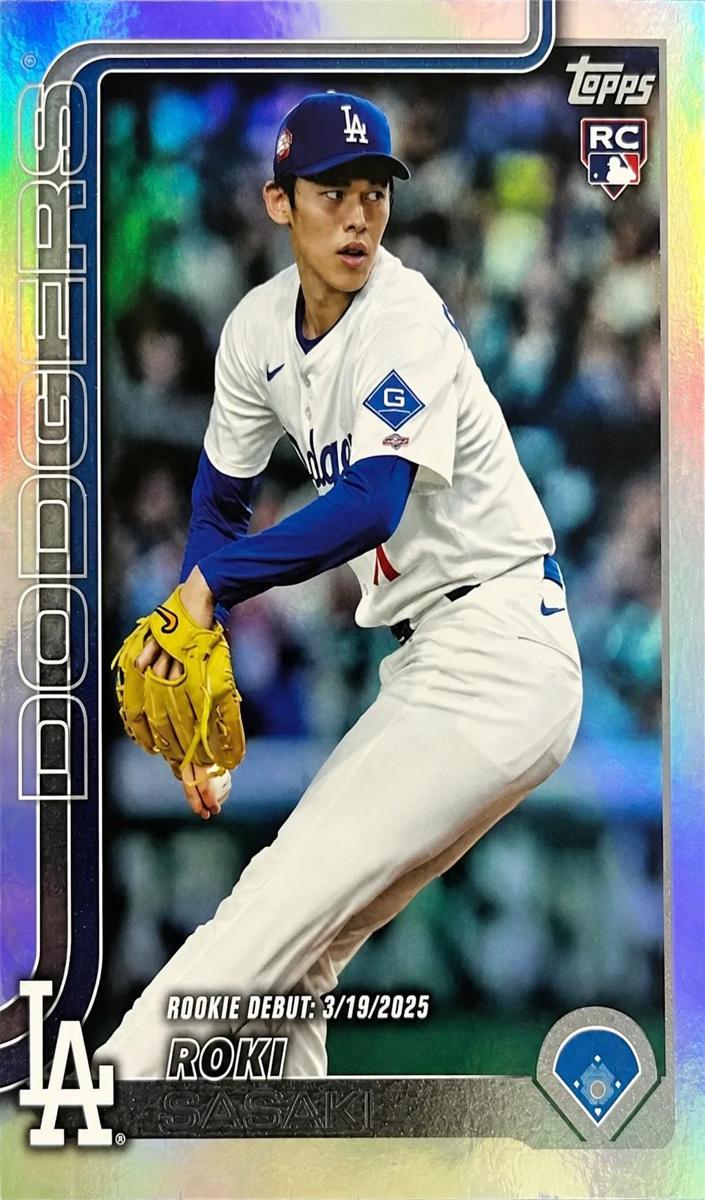 2025 Topps Update Baseball Rainbow Foil Roki Sasaki #US199