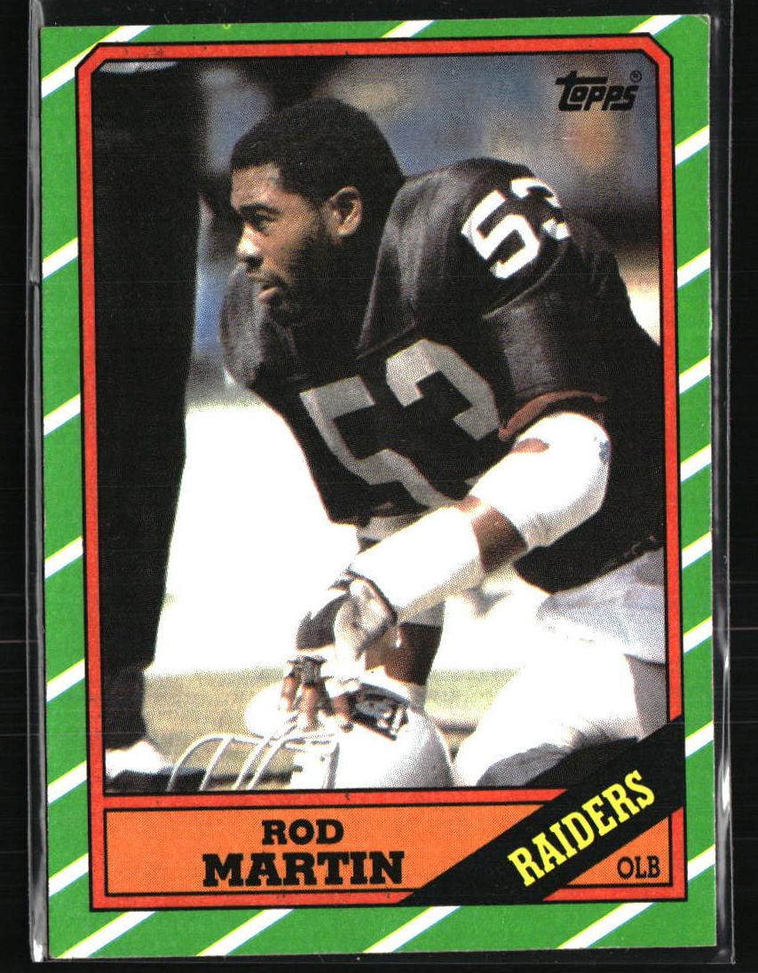 1986 Topps Football Rod Martin #71 PSA 6.5