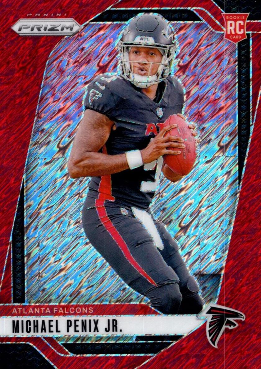 2024 Panini Prizm Football Red Shimmer Michael Penix Jr. #378