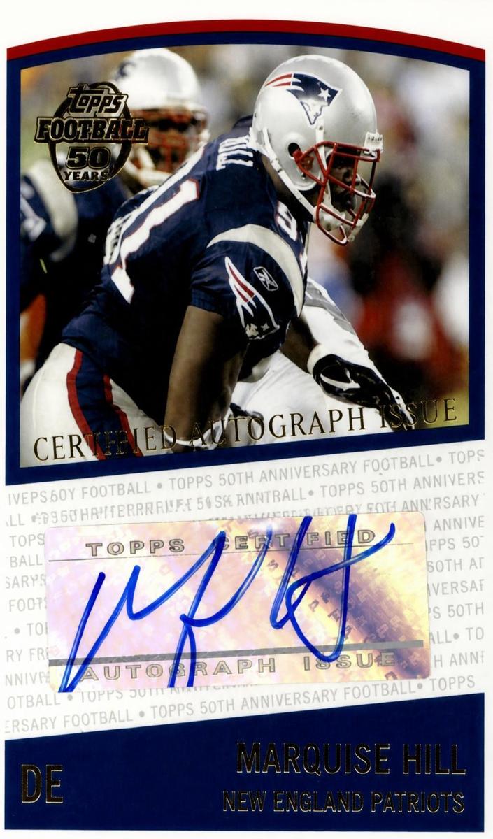 2005 Topps Football Marquise Hill #T-MH