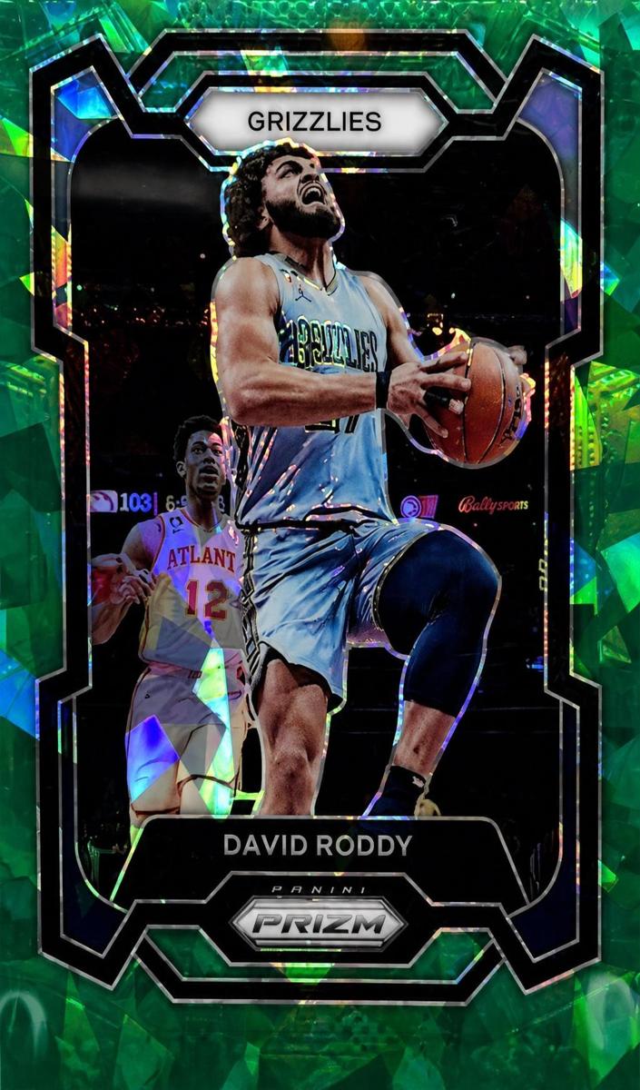 2023 Panini Prizm Basketball Green Ice David Roddy #267