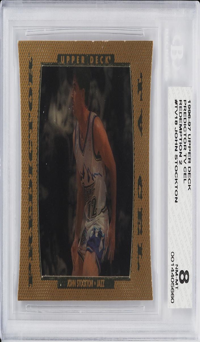 1996 Upper Deck Basketball John Stockton #TV18 BGS 7.5