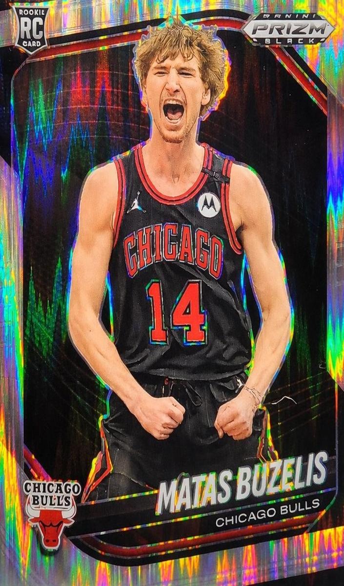 2024 Panini Prizm Black Basketball Skewed Matas Buzelis #41