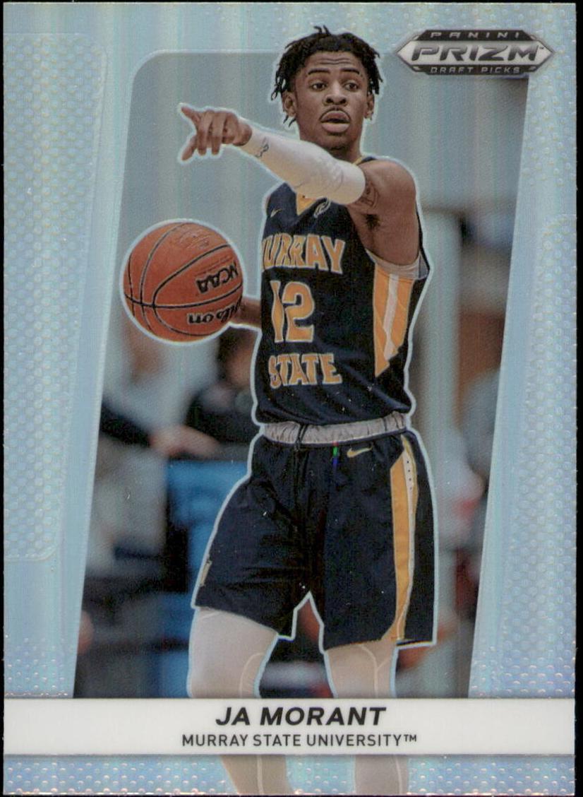 2022 Panini Prizm Draft Picks Basketball Silver Ja Morant #FB-JM PSA 9