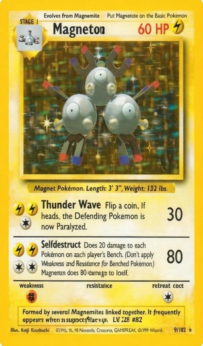 1999 Pokemon Base Set Magneton #9 PSA 8.5