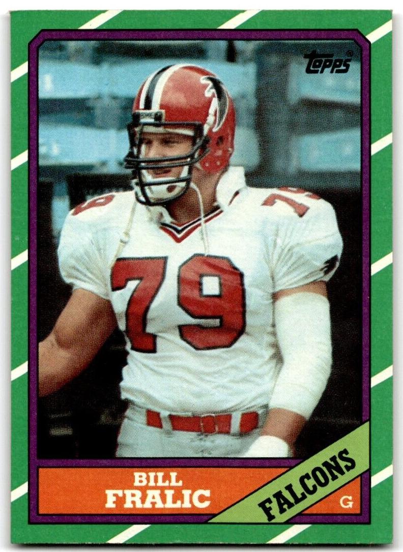1986 Topps Football Bill Fralic #367 PSA 9