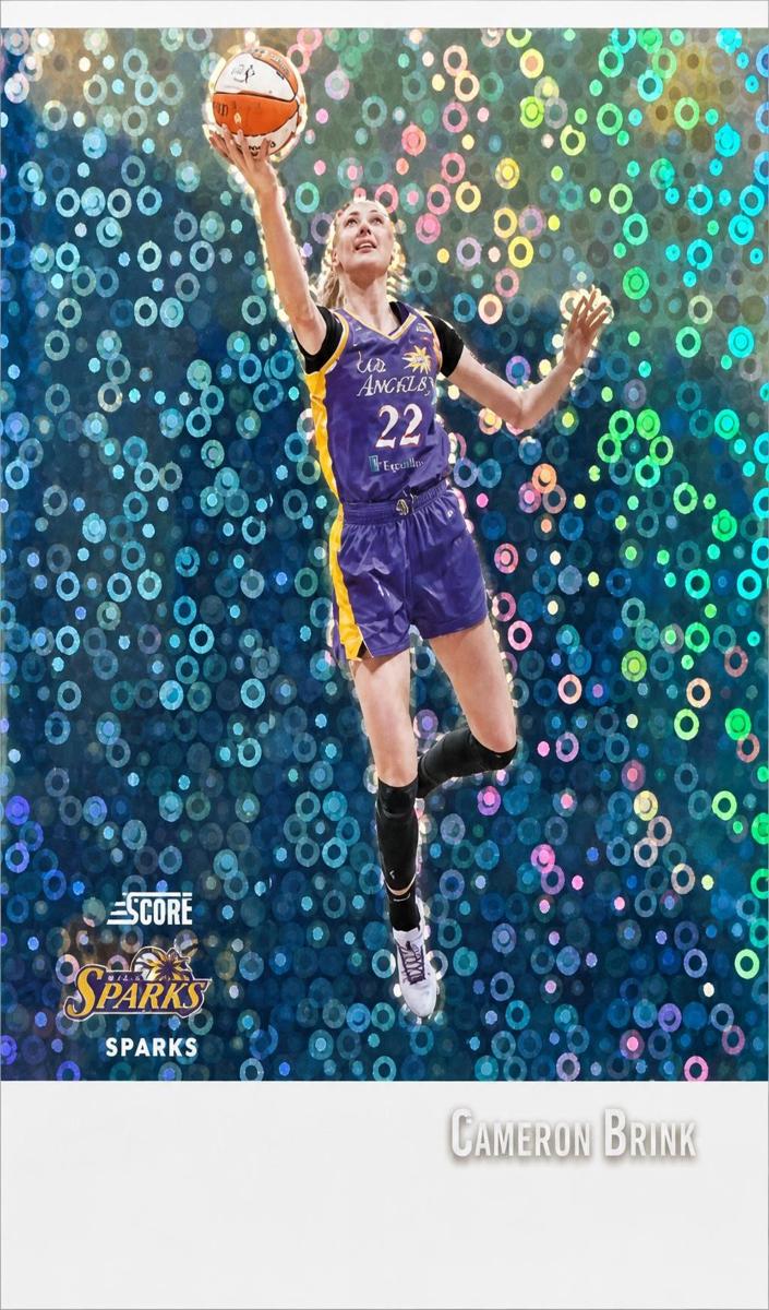 2025 Panini Select WNBA Basketball White Disco Cameron Brink #9